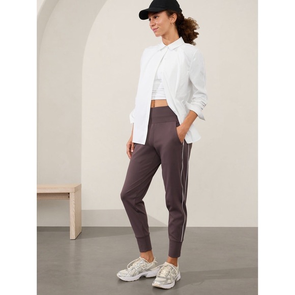 Athleta Pants - ATHLETA Women's Venice High Rise Track Stripe Jogger Size Large Athleisure